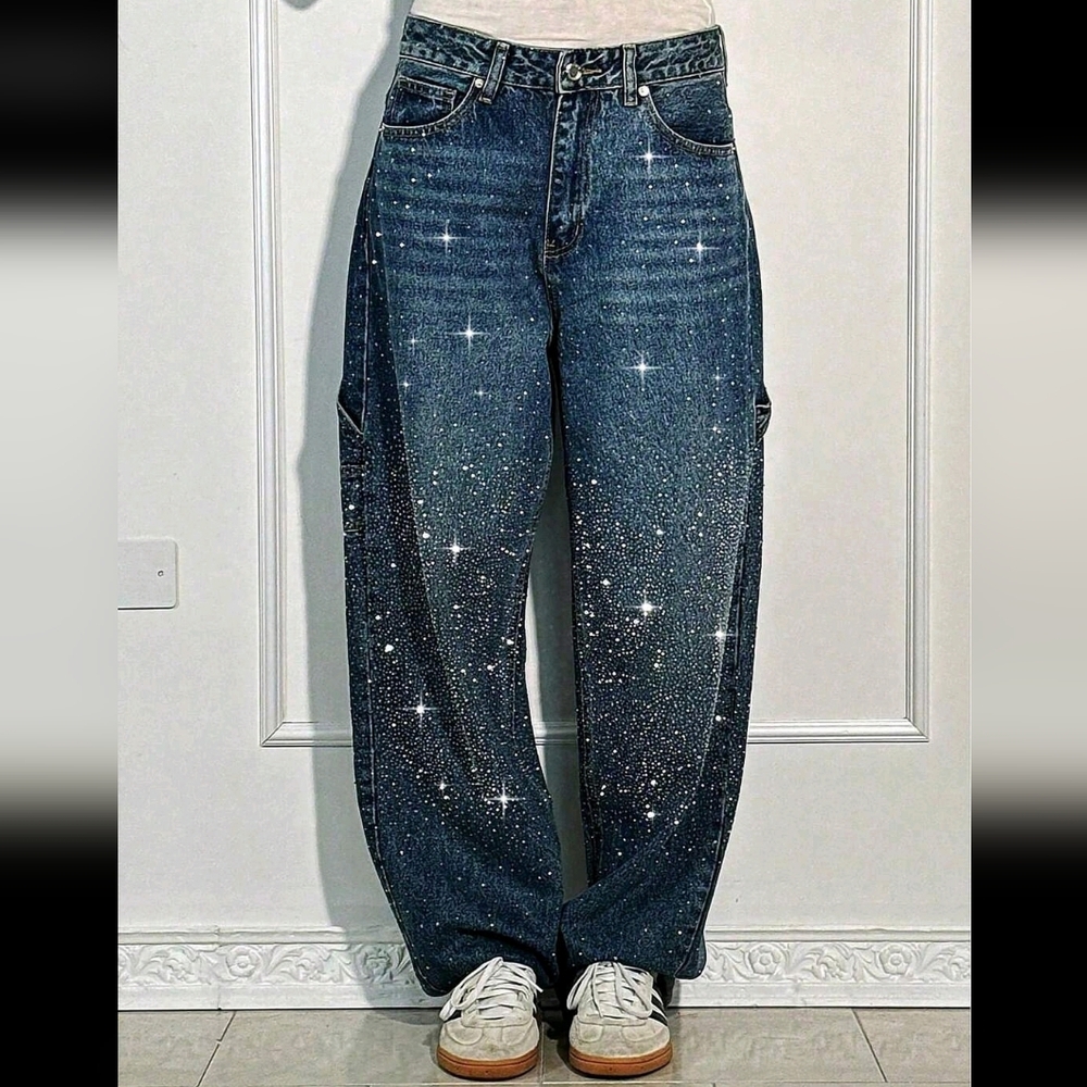 Sparkling Blue Women's Jeans
